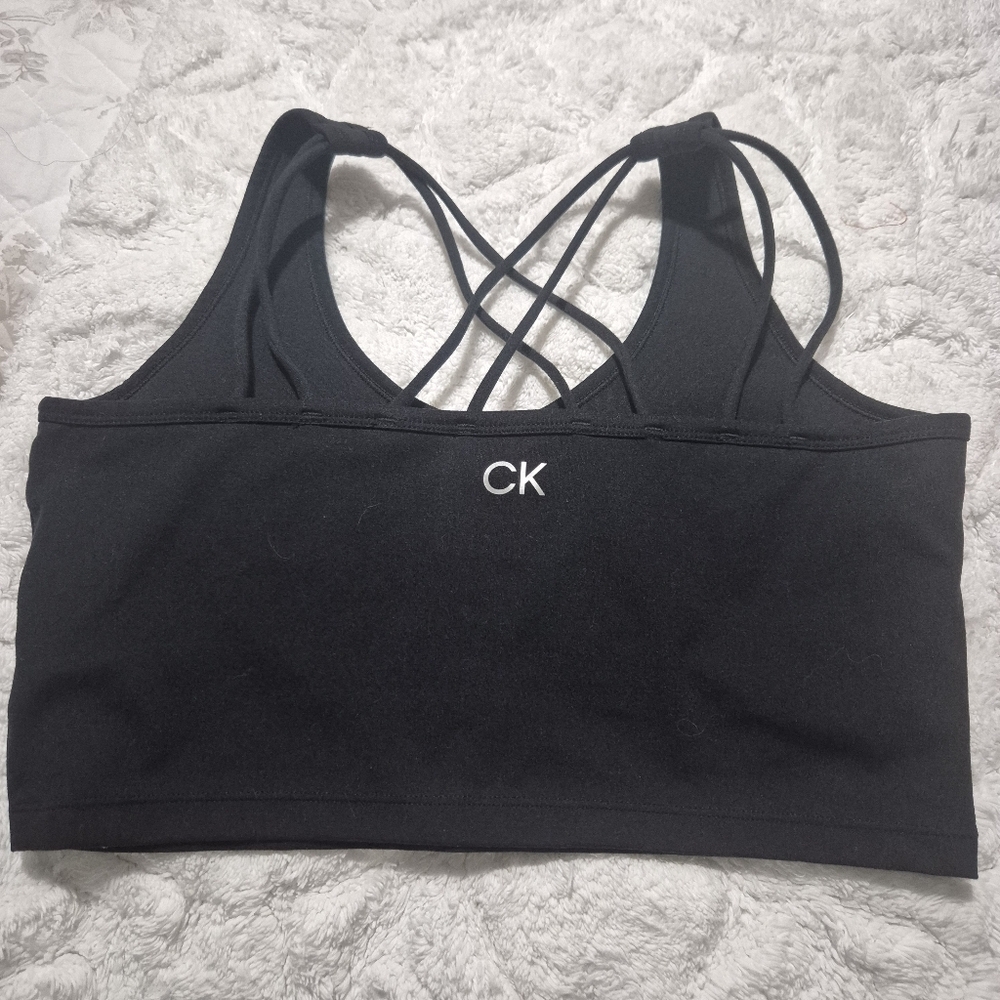 Calvin Klein Women's Black Strappy Sports Bra...Size:M - Picture 12 of 12